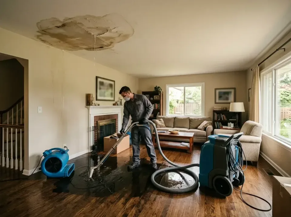 attic-pipe-burst-ceiling-drip-008 — frequently asked questions, Water Damage Restoration & Carpet Care in Maugansville, MD